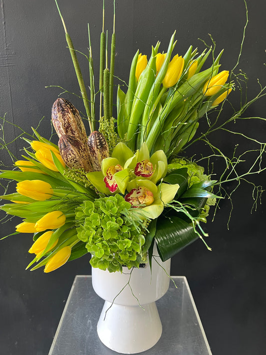 Tulips and orchids